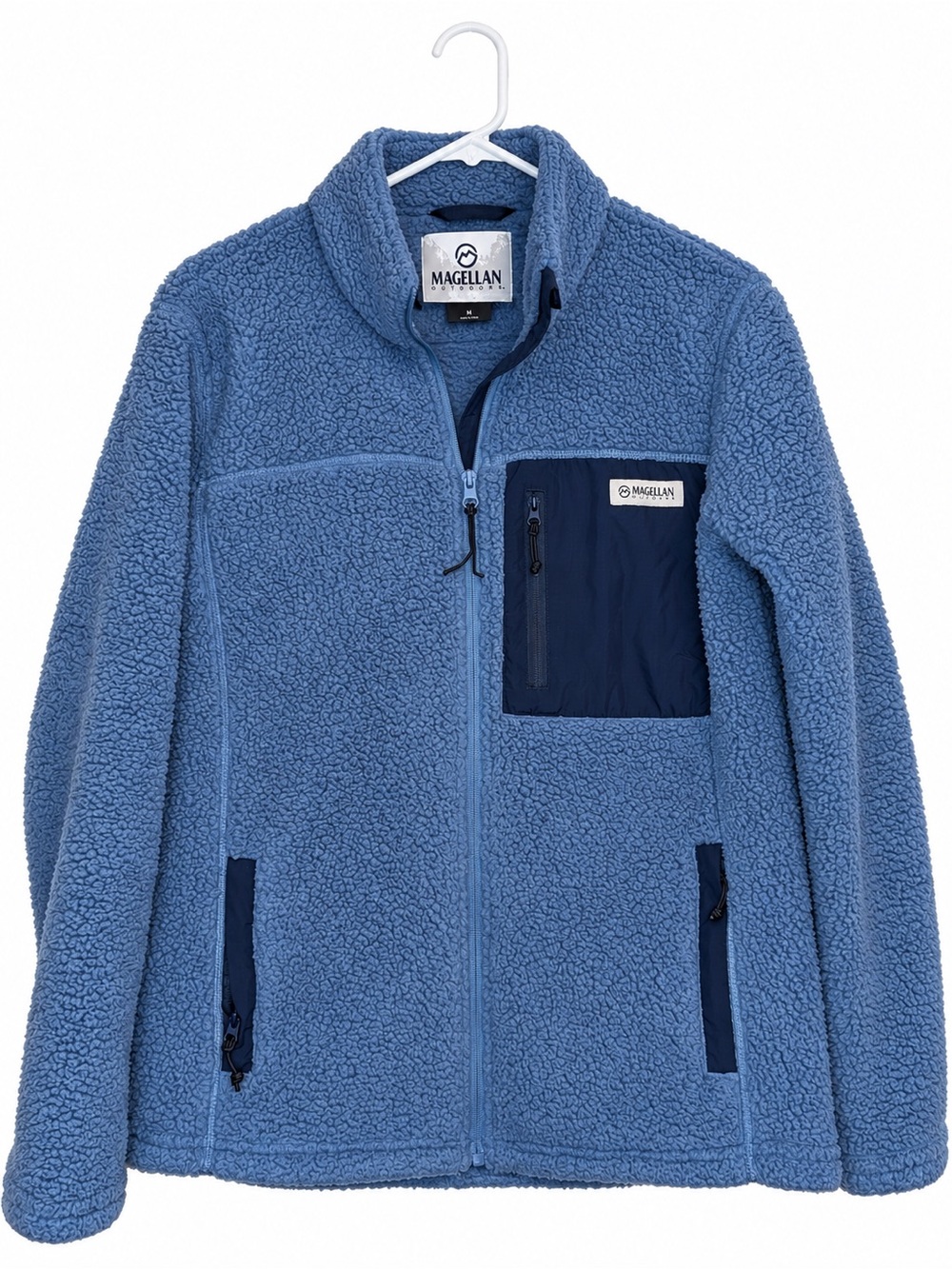 Magellan Men's Blue Fleece Full-Zip Jacket